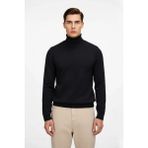 Ersefa Erkek Slim Fit Balıkçı Yaka Akrilik Uzun Kollu Triko Kazak Günlük ve Smart Stiller Için Uygun - Siyah - 2XL