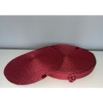 Ersin Tekstil Runner Amerikan Servisi Supla Parıltı Serisi Ip (4 Adet + 1 Adet Sepet) - 33 x 33 cm - Kırmızı