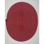 Ersin Tekstil Runner Amerikan Servisi Supla Sim Ip Oval 3 Renk - 40 x 33 cm - Kırmızı