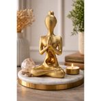 ersu store 22cm Tasarım Yoga bBeden Zihin Meditasyon Figürü Ofis Ev Biblo Obje Hediyelik