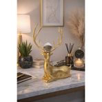 ersu store 24cm Gold Kristal Camlı Dekoratif Hediyelik Geyik Biblo Ev Ofis