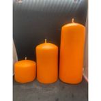 Ersu Store Büyük Boy Roller 3'lü Kokulu Silindir Mum Seti El Yapımı Dekoratif - Beyaz