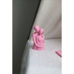 Ersu Store Kokulu Sevgili Sarılan Çift Dekoratif Mum - Pembe