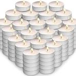 ersustore 11 gram 100lü Uzun Yanma Tealight Mum Beyaz 3,8 Cm 100lü Paket Kokusuz Söz Nişan Kına Buhardanlık