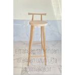Ert ahşap Yüksek Bar Tabure Midilli Bar Tabure
