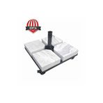 erta 60 cm x 60 cm Mermerli Şemsiye Ayağı Altlığı Tekerlekli Stoplu Tüm Şemsiyelere Uyumludur
