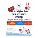ErTaPassage Tekstil Kıyafetleri Etiketi, Okul , Kreş Kişiye Özel, 35 Adet, Ütü ile Yapışan, Anaokulu,Kumaş