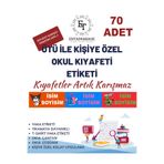 ErTaPassage Tekstil Kıyafetleri Etiketi, Okul , Kreş Kişiye Özel, 70 Adet, Ütü ile Yapışan, Anaokulu,Kumaş