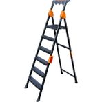 Ertekpa Mensa Plus 5+1 Basamaklı Metal Siyah Merdiven