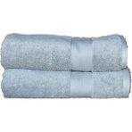 erteks banyo havlusu 2 adet açık gri 70 x 140 yumuşak dokulu - 140 x 70 cm