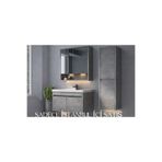 ERVA 80 Cm Retro Güm üş Renk Mdf Banyo Dolabi Takimi sadece istanbul içi satis