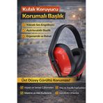 ery iş güvenliği ekipmanları Kulak Koruyucu Başlık – Yüksek Gürültü Engelleyici İş Güvenliği Kulaklığı (Poligon & Sanayi Tipi)