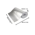 Eryatex 2 mt Kalorifer Radyatör Arkalığı Isı Yalıtımı İzalasyon Levhası Petek Arkası Alüminyum Folyo (1 Cm) 2 mt 1 cm