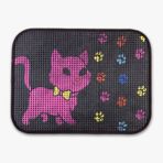 Eryatex Elekli Desenli Kedi Tuvalet Önü Paspası 60 x 45 cm