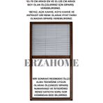 ERZA HOME DİKEY PLİSE SİNEKLİK PİLELİ SÜRGÜLÜ DİKEY PENCERE SİNEKLİĞİ AKORDİYON SİNEKLİK