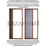 Erza Home Plise Sineklik Pileli Sürgülü Kapı Sinekliği Akordiyon Sineklik - Kalın Seri 1. Sınıf Tül - 1 Adet
