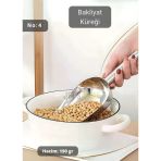 Erzak Küreği Paslanmaz Buz Küreği Çelik Bakliyat Küreği Asma Delikli Ss 201 Kürek No:4 22 Cm