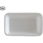 Erze 1000 cc Kullan-At Dikdörtgen Yiyecek Tabağı Kapaksız 23X14 cm