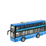 Erzi Oyuncak 30 cm Mavi Iki Katlı Işıklı Sesli Sürtmeli Otobüs