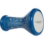 Erzincan El Işlemeli Mısır Çömlek Darbuka -Kılıf Hediyeli - Mavi
