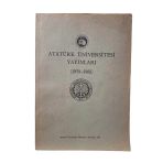 Erzurum Atatürk Üniversitesi Yayınları (1959 - 1981) (İkinci El)