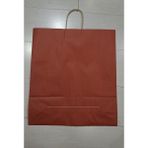Es Dekor Kırmızı Kağıt Alışveriş Çanta Karton Poşet Büküm Saplı Büyük Koymalık Mukavemetli 1 Adet - 61x45cm