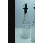 Es Dekor Şeffaf Cam Yağlık Sirkelik Yağdanlık Siyah Az Döken Kapaklı 400ml Ev Sofra Mutfak