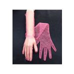 es moda shop Diamond ışıltılı gelin eldiveni dirsek boy neon pembe