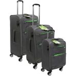 Es Polo Trip Gri Kabin (Küçük) Orta ve Büyük Boy Üçlü Carry-On Lüks Kumaş Valiz Seti ES0055 - Üçlü Set