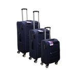 ES POLO TRIP Lacivert Kabin (KÜÇÜK) Orta Ve Büyük Boy 3'lü Carry-on Lüks Kumaş Valiz Seti