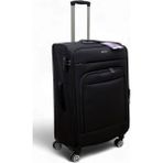 Es Polo Trip Siyah Kabin (Küçük) Orta ve Büyük Boy 3'lü Carry-On Lüks Kumaş Valiz Seti ES0043 - Üçlü Set
