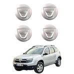 ESAGARAJ Dacia Duster 1 Jant Göbeği 2009 - 2017 Uyumlu Açık Gri 4 Adet Takım 403156671R