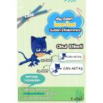 Esakids Pijamaskeliler Temalı Özel İsminiz Yazılı Okul Etiketi 30 X 100