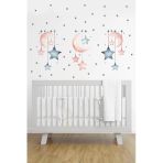 Esakids Yıldız Ve Ay Temalı Çocuk Odası Sticker Seti 100 X 30