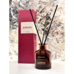 Esamore Concept Amore Fresh Oda Kokusu, 50 ml Bambu Çubuklu Oda Parfümü, Yuvarlak Amber Şişeli Oda Kokusu, Lüks Koku