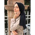 Eşarp Center Medine Ipeği Şal Serisi 75 x 190 cm - Siyah