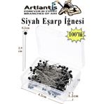 Eşarp İğnesi Siyah 100 Lü 1 Paket Türban İğnesi Başörtüsü Toplu İğne Şal Düğün Nikah Nişan Kına Sünnet Takı İğnesi