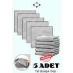 ESBERA HOME 5 Adet Tel Bulaşık Bezi Çizmez Bulaşık Teli Çelik Bez 20x20 Çift Katmanlı