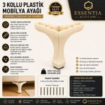 ESBH 14 cm Plastik Baza Ayağı – Yüksek Dayanım Mobilya Ayağı (Koltuk & Baza)
