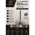 ESBH Bay Tec Sds Plus 5X110 mm Beton Delme Ucu Hilti Uyumlu Profesyonel Matkap Ucu Duvar Tuğla Taş Delme - Gri