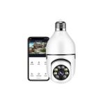 Esbu Buffer Wifi 360 Panoramik Ampul Kamera Gece Görüş Ses Akıllı Hareket Algılayıcı - Beyaz