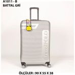 Esbuik Travel Polo Xxlbattal Boy Dev Boy 90 Cm Valiz & Bavul Gümüş Gri