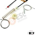 ESC Otomotiv BMW 5 Serisi E39 04/1999-2004 4/5 Kapı Makyajlı Kasa 51358252429 İçin Arka Sol Cam Kriko Tamir Seti