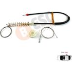 ESC Otomotiv BMW 5 Serisi E39 04/1999-2004 4/5 Kapı Makyajlı Kasa 51358252430 İçin Arka Sağ Cam Kriko Tamir Seti