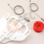 ESC Otomotiv Dodge Nitro için Ön Sol Cam Kriko Tamir Seti 68004819AA