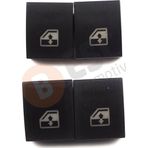 ESC Otomotiv EDP105 2 Opel Astra H Zafira B Tigra B İçin 4 Adet Ön veya Arka Cam Açma Düğme Kapağı 13228699