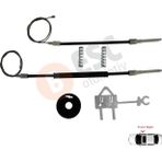 ESC Otomotiv Fiat Albea Siena Palio MK1 171 172 178 1996-16 4/5 Kapı İçin Elektrikli Ön Sağ Cam Kriko Tamir Seti