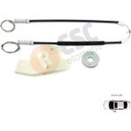ESC Otomotiv Peugeot 407 6E 6D 2004-2011 4/5 Kapı 9644893580 İçin Elektrikli Ön Sol Cam Kriko Tamir Seti