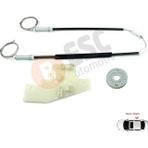ESC Otomotiv Peugeot 407 6E 6D 2004-2011 4/5 Kapı 9644893680 İçin Elektrikli Arka Sağ Cam Kriko Tamir Seti