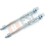 ESC Otomotiv Peugeot Citroen Fiat Lancia Eurovans 1994-2002 İçin 2 Adet Sürgülü Kapı Kolu Kilit Pimi 140 mm